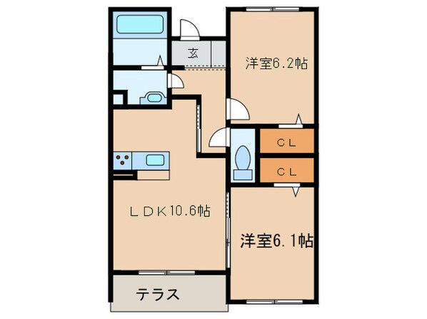 ベルドミールの物件間取画像